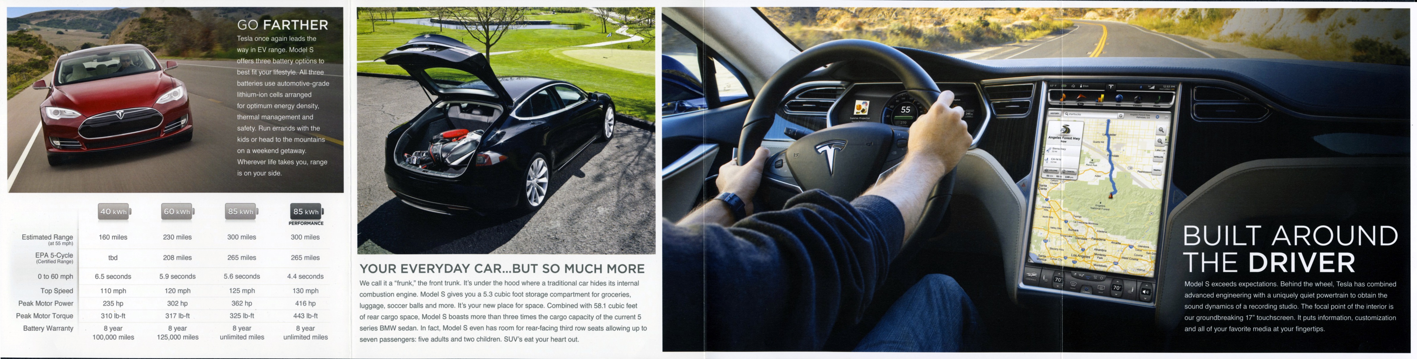 2013 Tesla Model S Brochure Page 1